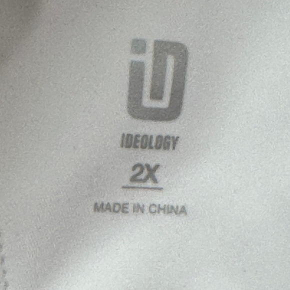 Ideology Womens Athletic Activewear Bra Size 2X White Removable Pads Wide Straps - Picture 6 of 11